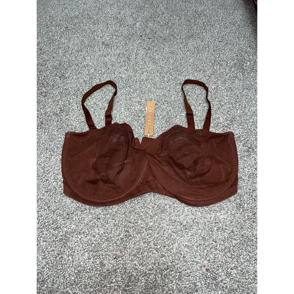 Skims strapless mesh bra in mahogany size 36H - Picture 1 of 3